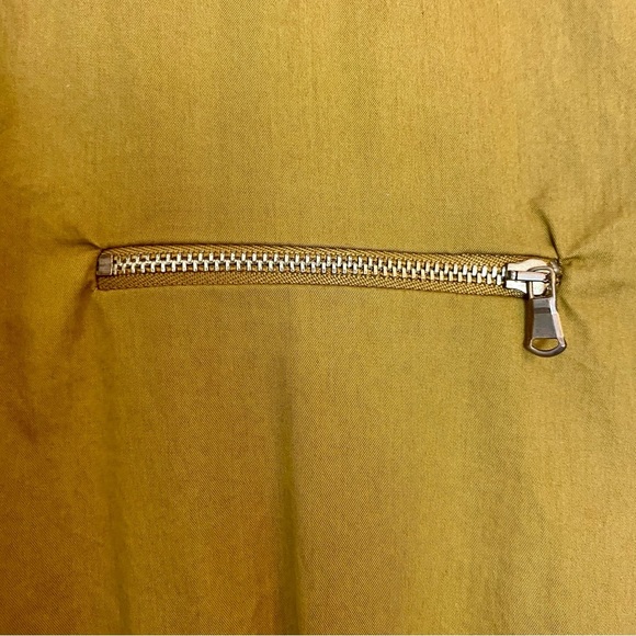 Zara Trafaluc Mustard Yellow, Short-Sleeved, 100% Cotton Skort Romper - Picture 8 of 10